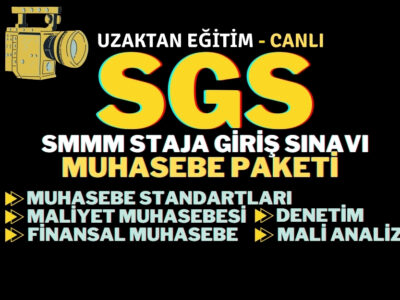 SGS – Muhasebe Grubu Ders Paketi