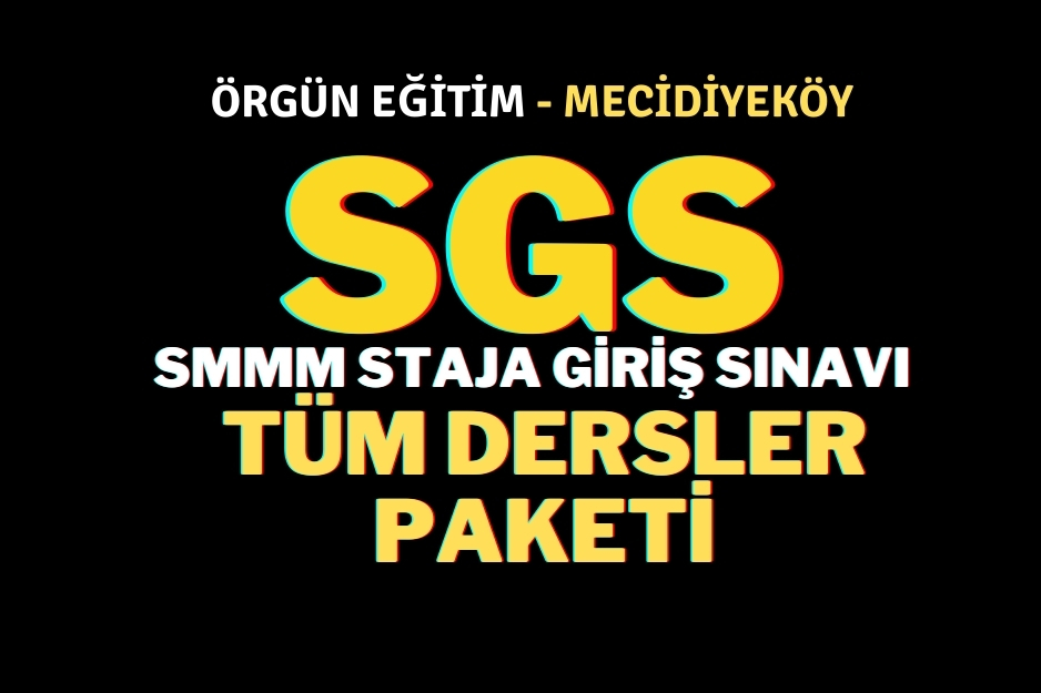 SGS – Tüm Dersler