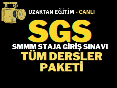 SGS – Staja Giriş Sınavı | Tüm Dersler