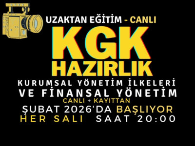 KGK – Kurumsal Yönetim İlkeleri ve Finansal Yönetim