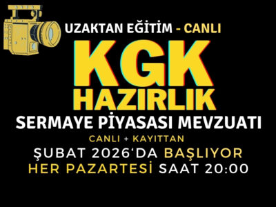 KGK – Sermaye Piyasası Mevzuatı