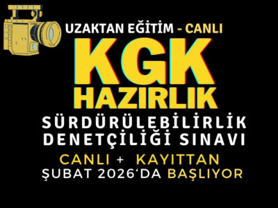 KGK Sürdürülebilirlik Denetçiliği Sınavına Hazırlık